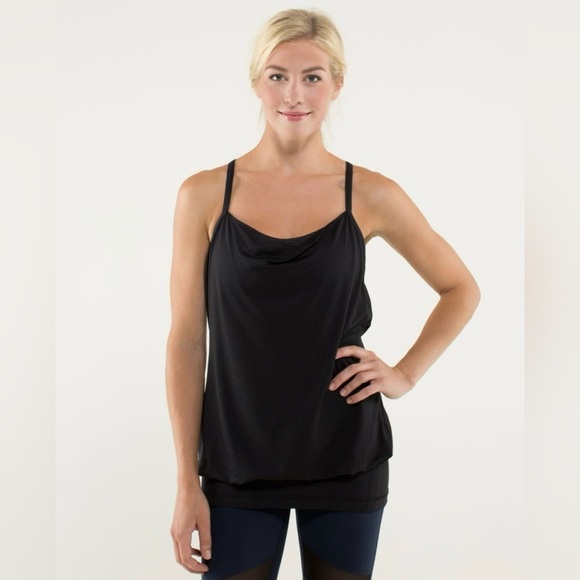 Lululemon | C.Y.B Tank | Black/Hyper Stripe Black - Picture 2 of 5